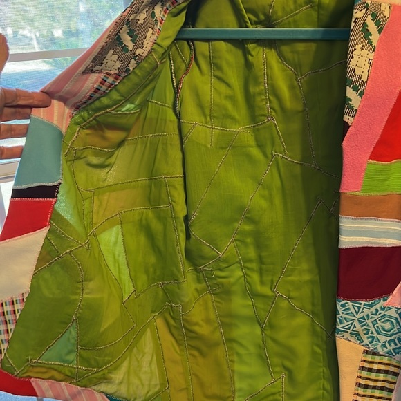 Vintage 1970s patch worn jacket - Picture 4 of 5